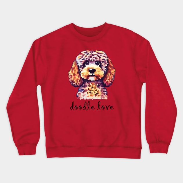 Doodle Love Crewneck Sweatshirt by DestructoKitty